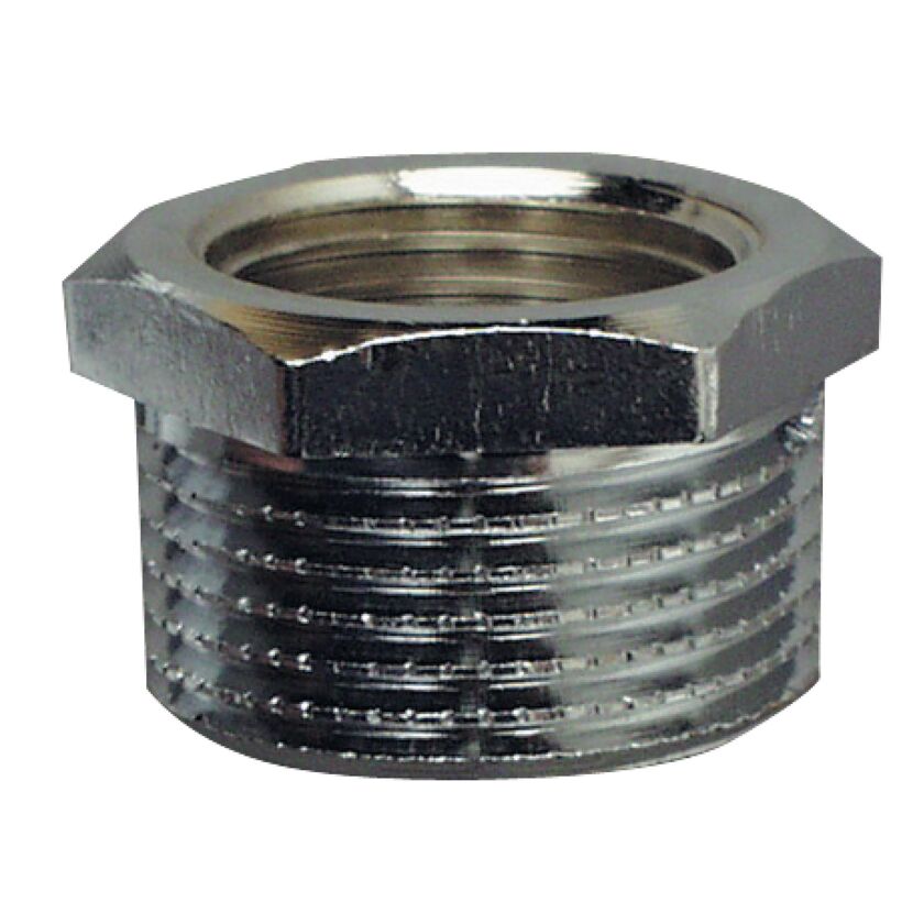Reduzierstück verchromt 3/4" AG x 3/8" IG