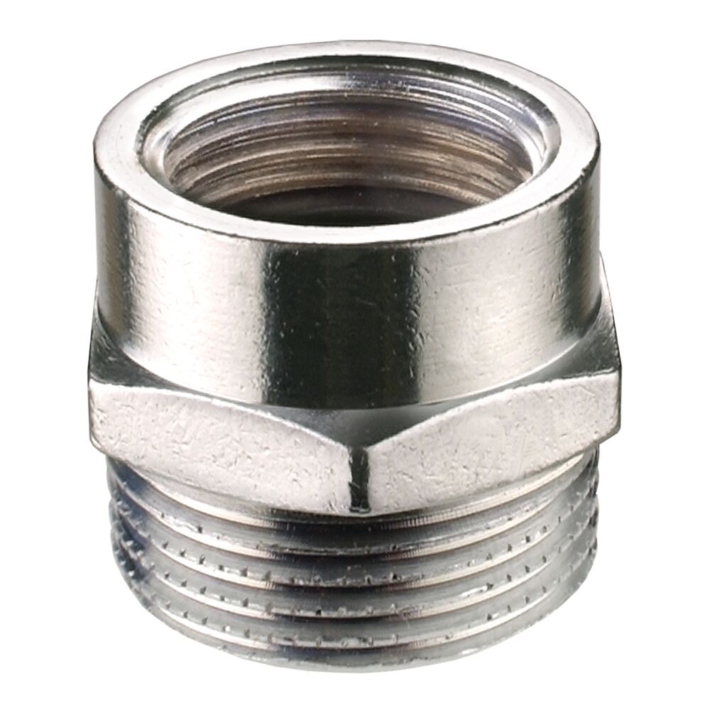 Verchromtes Übergangsstück 1/2"IG x 3/4"AG