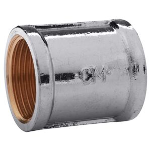 Rohrmuffe Messing verchromt 3/8" IG