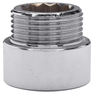 Hahnverlängerung Messing verchromt 3/4" x Ø 15 mm