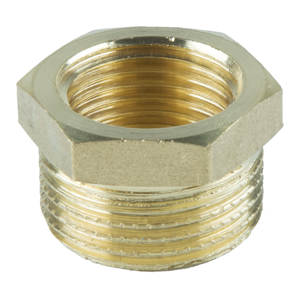 Reduzierstück Messing Ø 12,7 Innengewinde x 19,05 mm Außengewinde