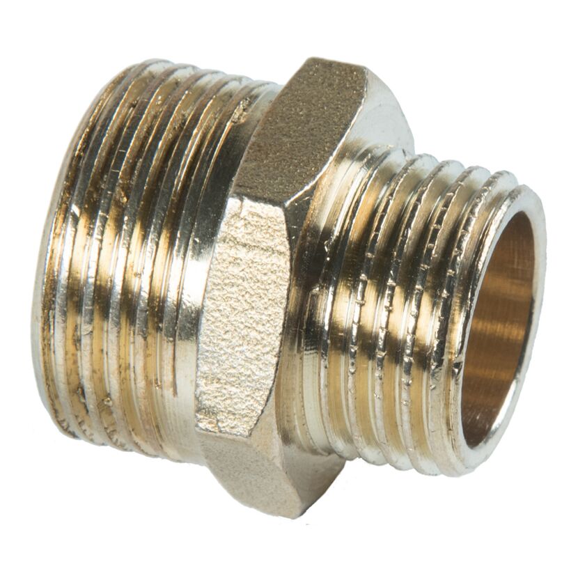Reduziernippel Messing 1"x3/4"