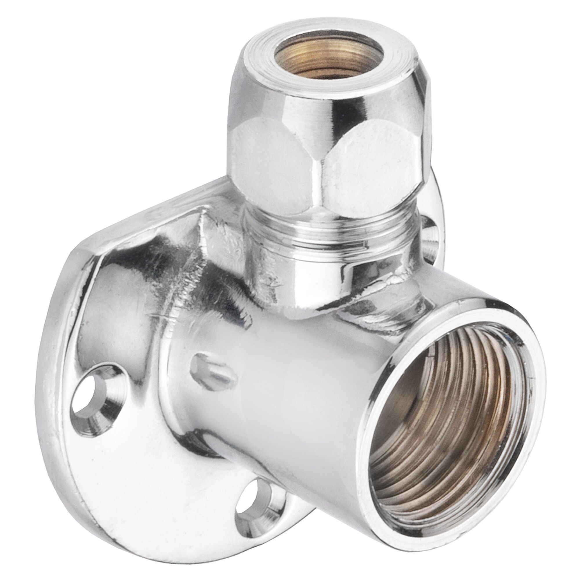 Verchromte Wandscheibe für Armaturen