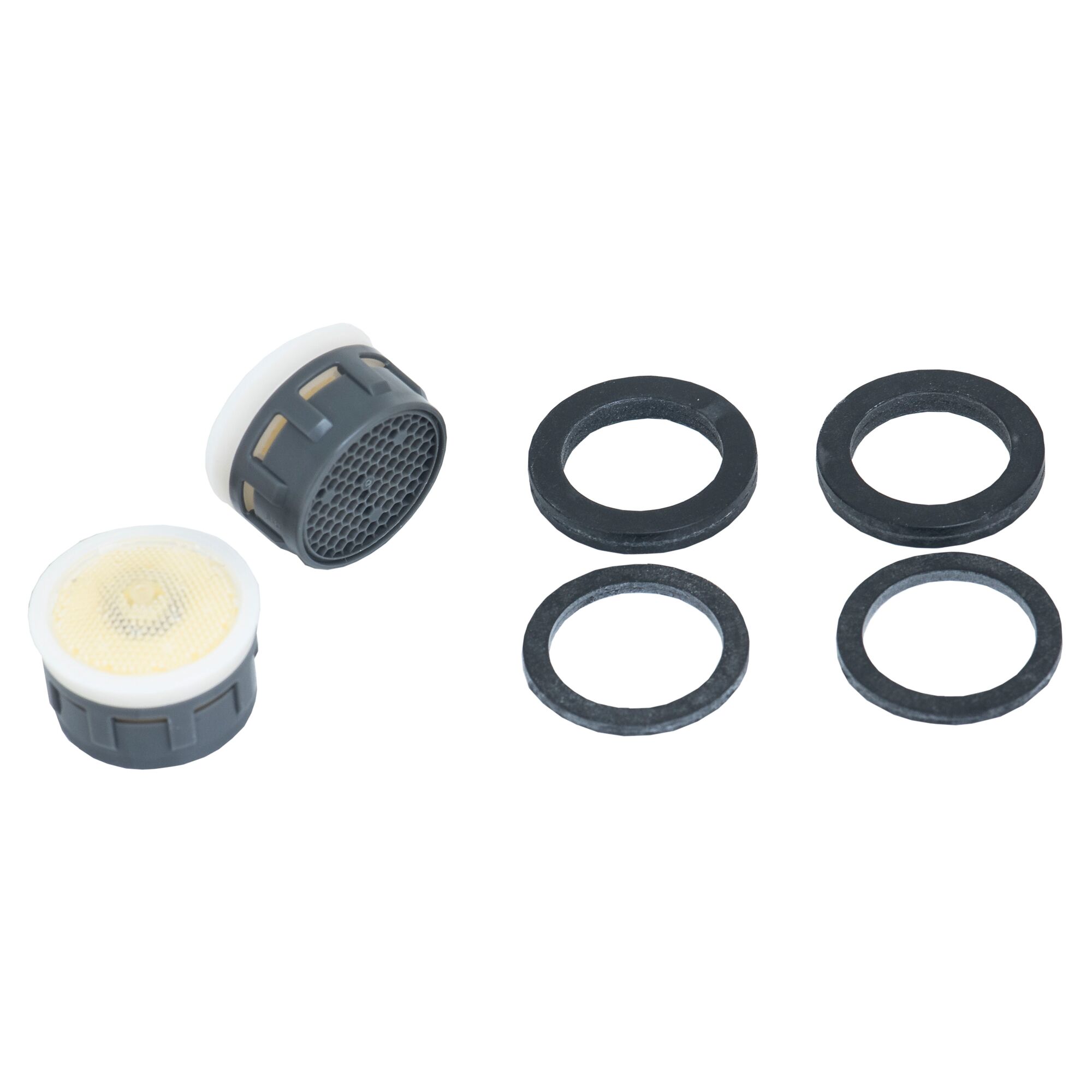 Zwei Strahlregler und Dichtungen