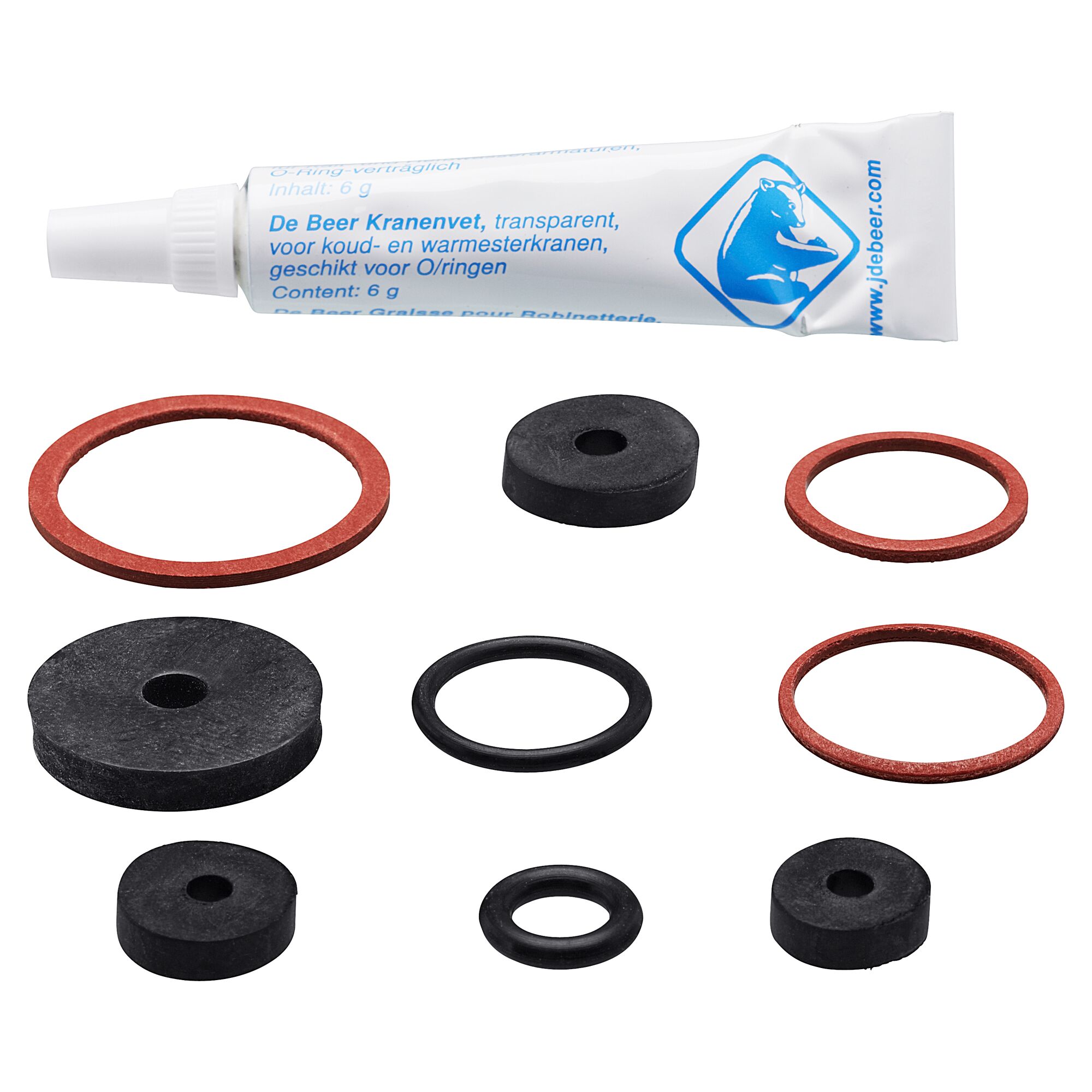 De Beer Kranenvet, transparent, O-Ringe