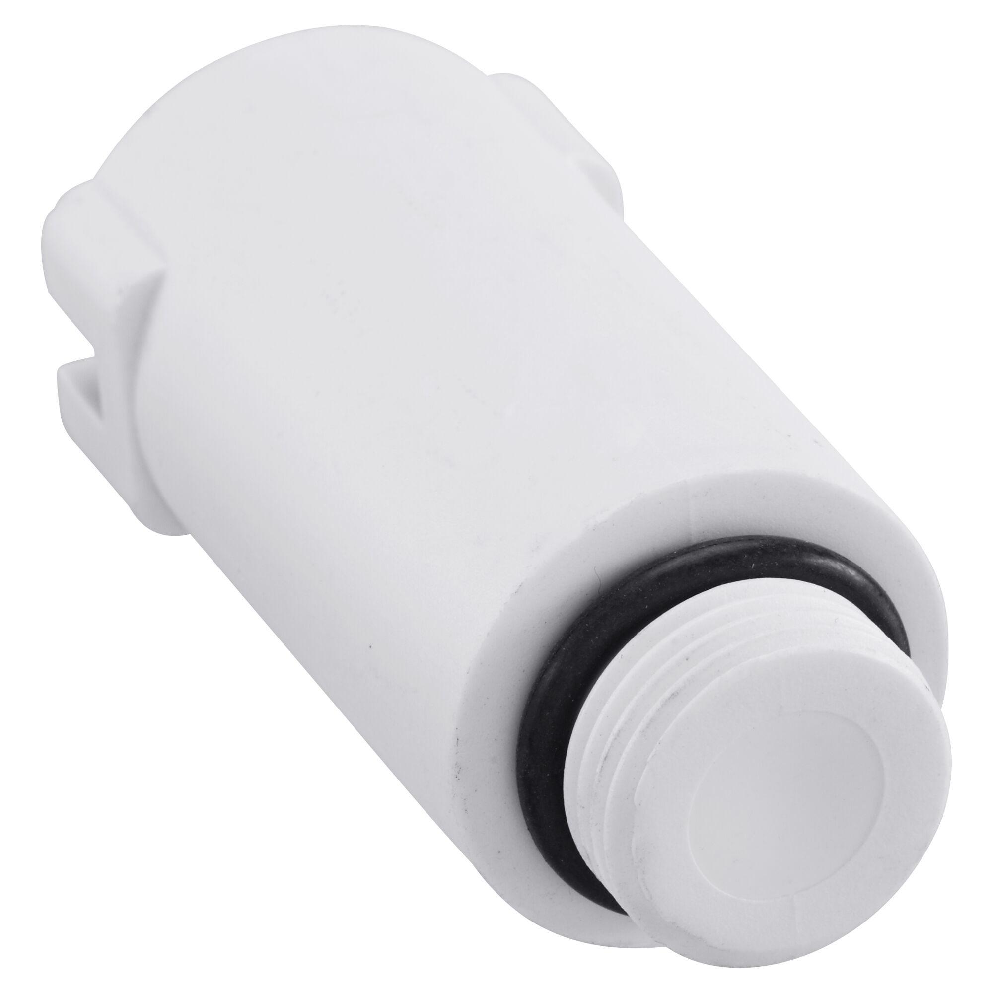 Weißer Abdrückstopfen aus Kunststoff