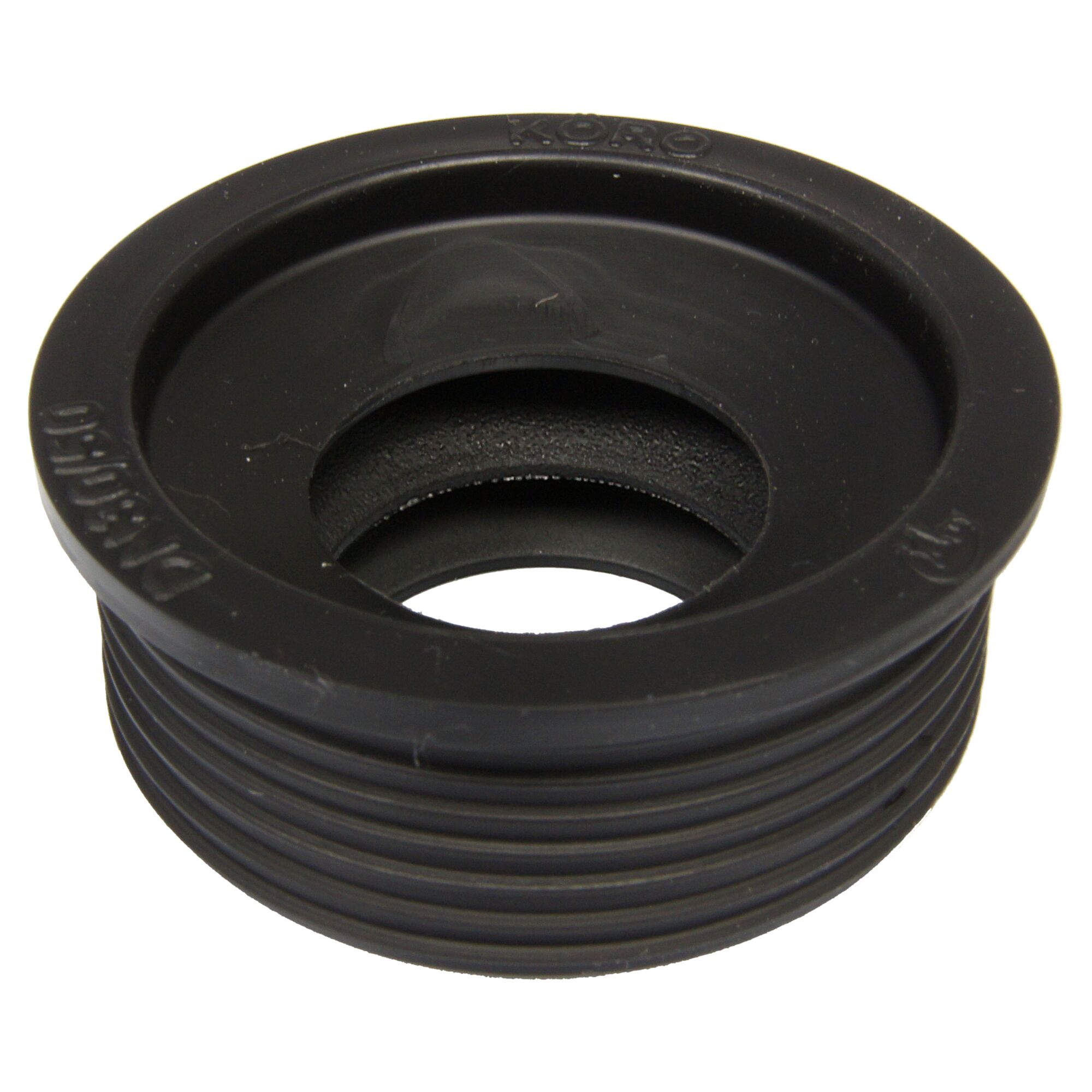 Schwarzer HT-Gumminippel Ø30xØ40 mm