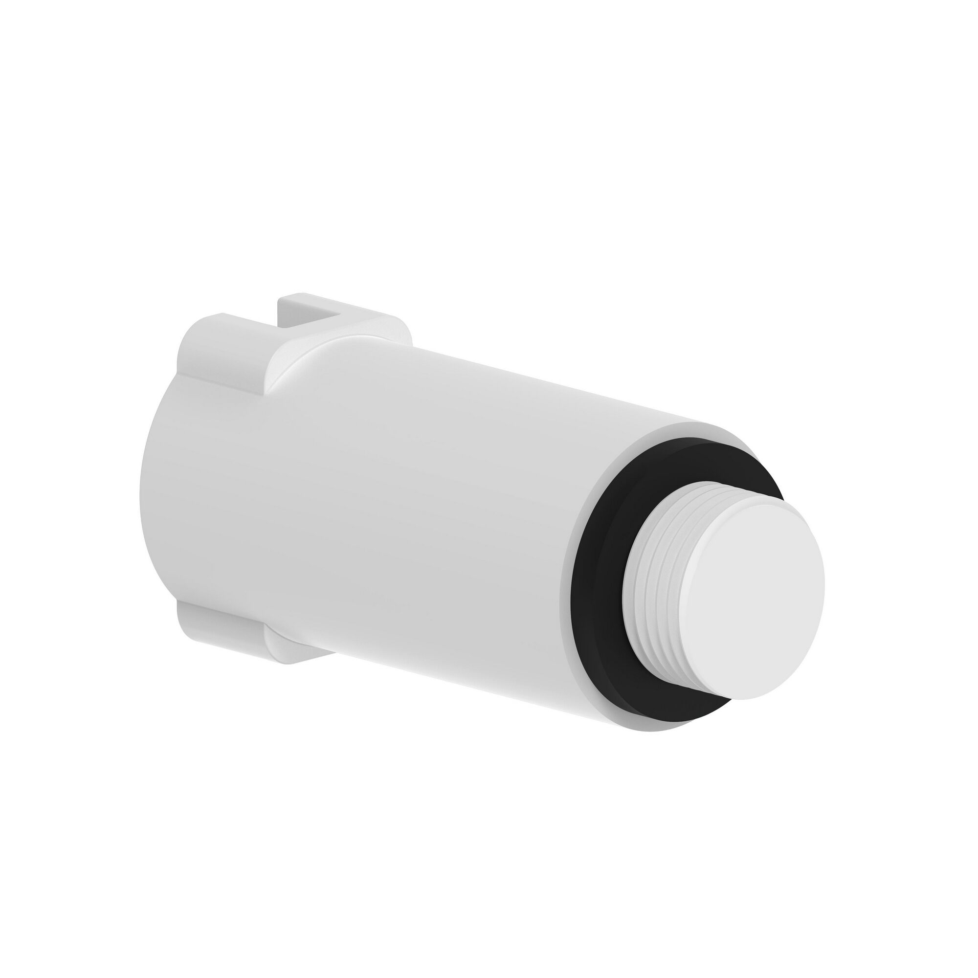 Weißer Baustopfen aus Kunststoff