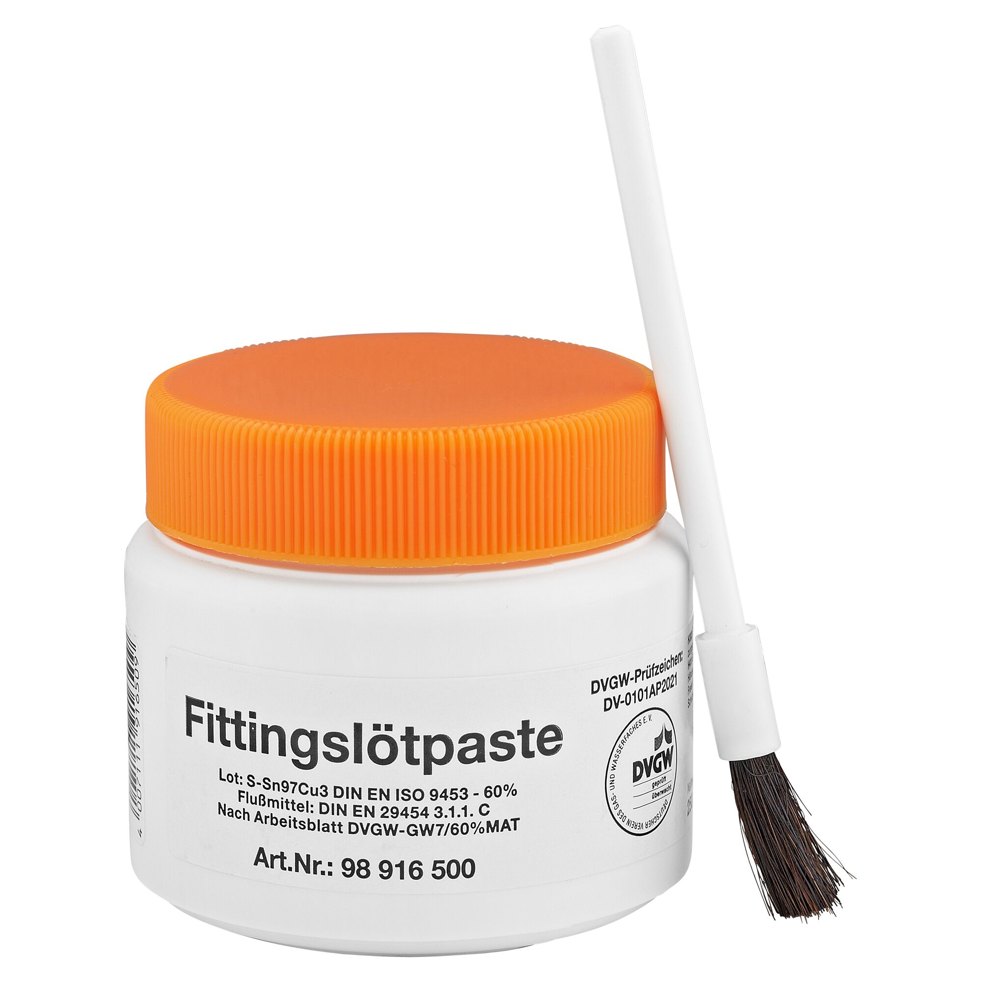 Dose Fittingslötpaste mit Pinsel