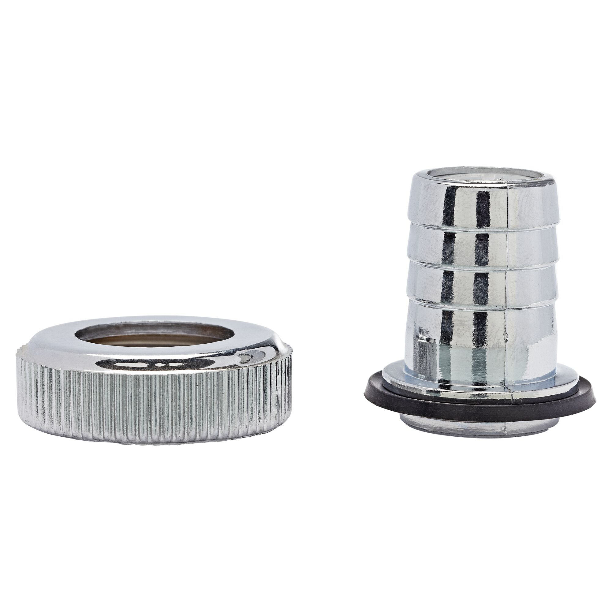 Schlauchverschraubung chromfarben