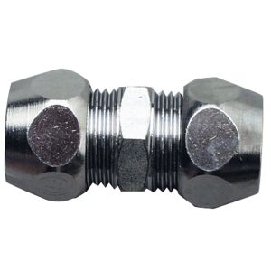 Verschraubung doppelt, verchromt 1/2" IG/AG