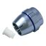 Chromfarbener Diamant-Griff mit Rastbuchse