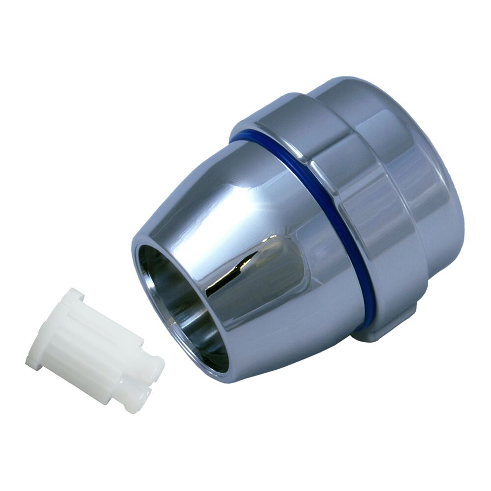 Chromfarbener Diamant-Griff mit Rastbuchse