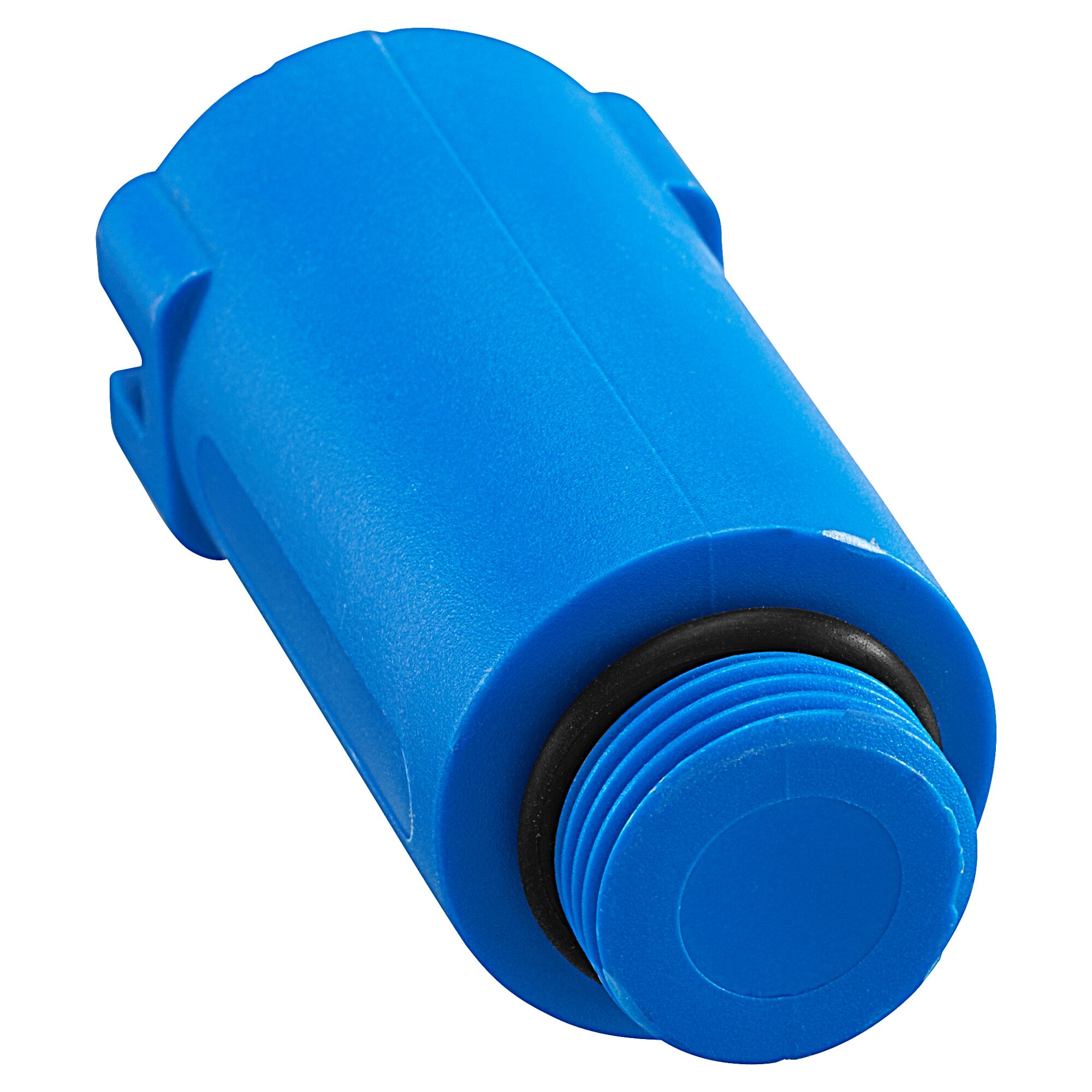 Blauer Kunststoff Baustopfen 1/2"
