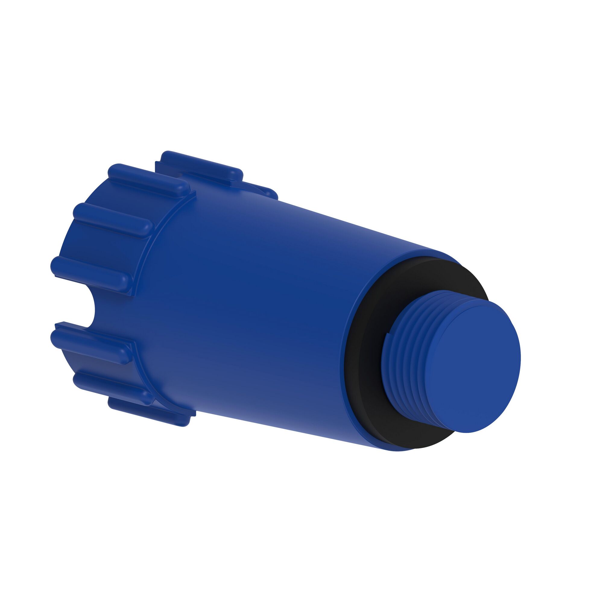 Blauer Kunststoff Baustopfen 1/2"