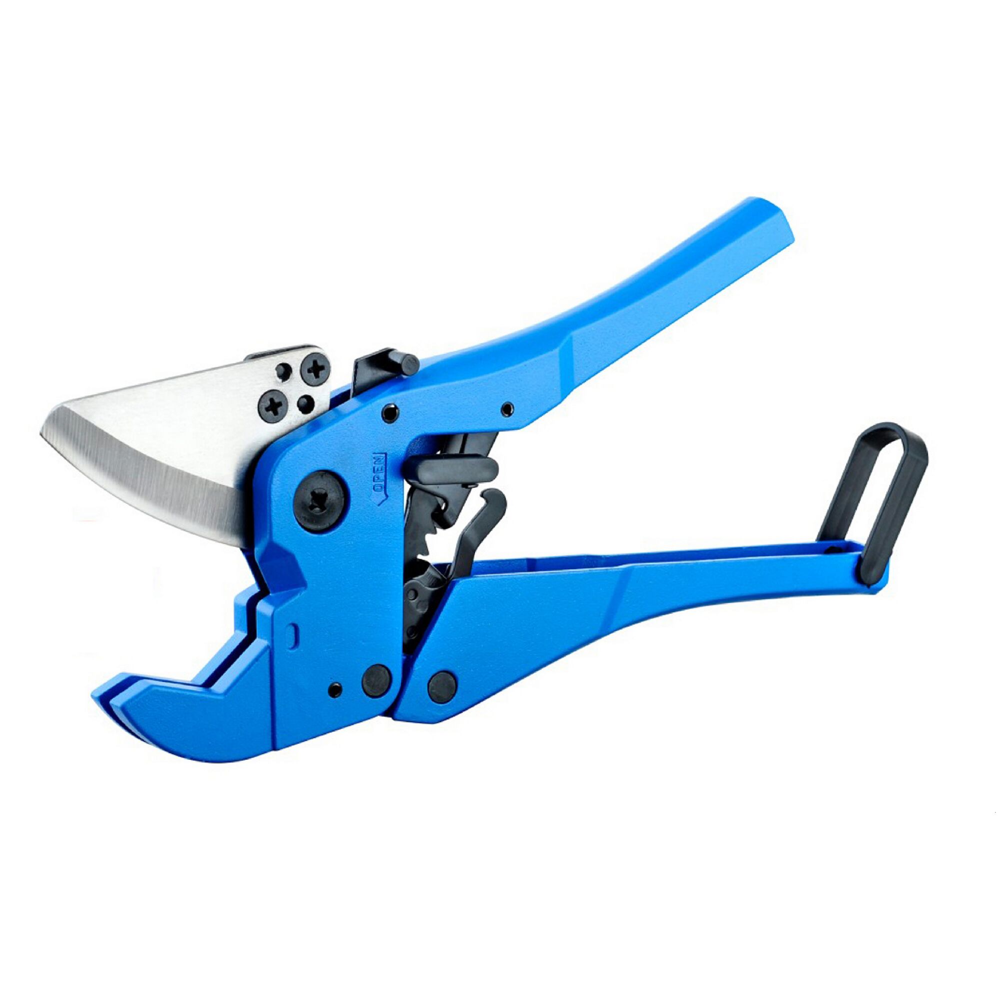 Blaue Rohrschneideschere