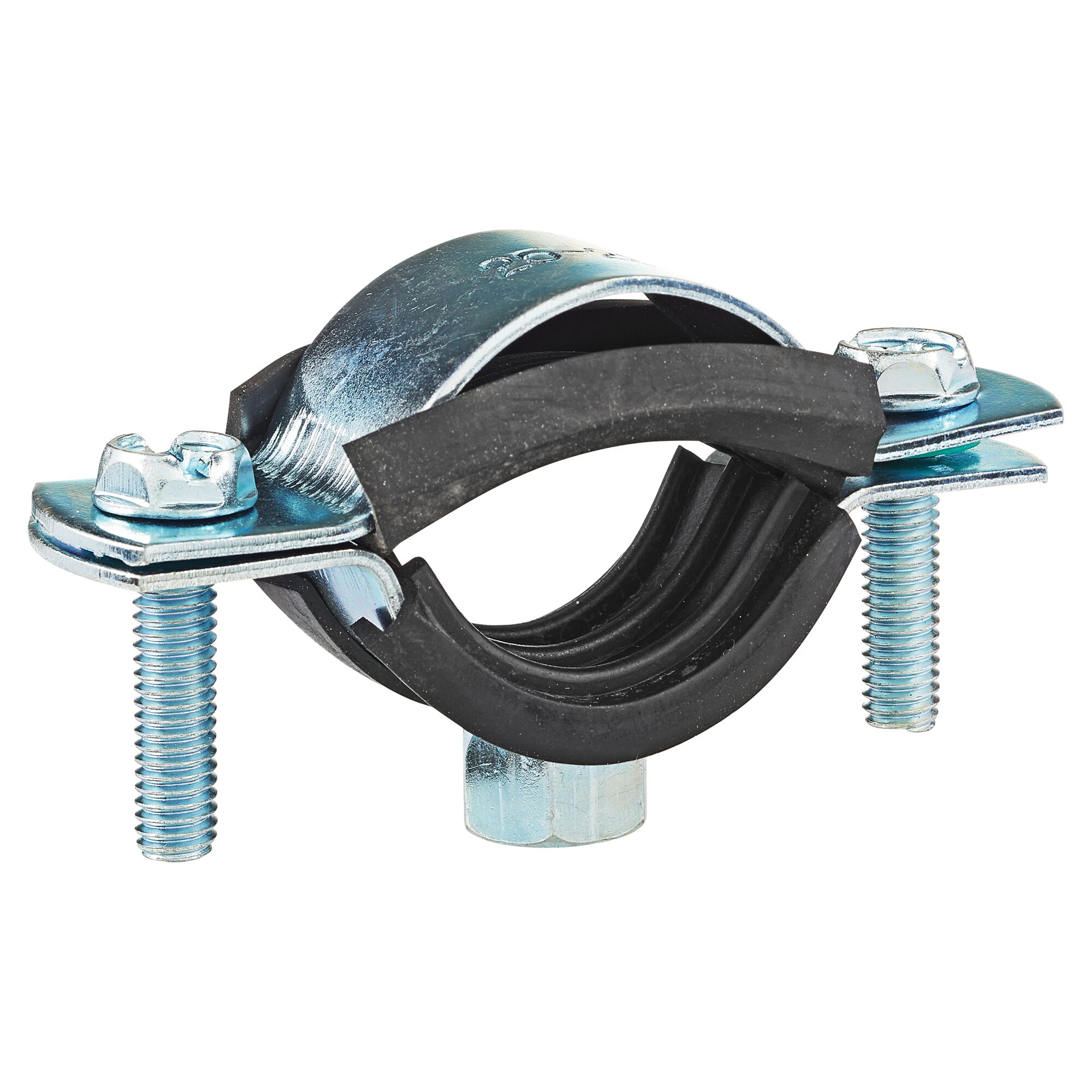 Isolierte Rohrschelle mit zwei Schrauben