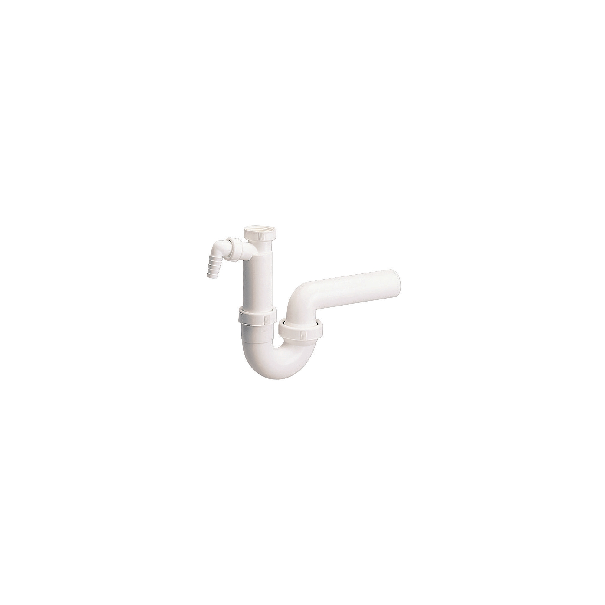 Dallmer Röhrengeruchsverschluss für Spülen 1 1/2 Zoll x 50 mm, weiß + product picture