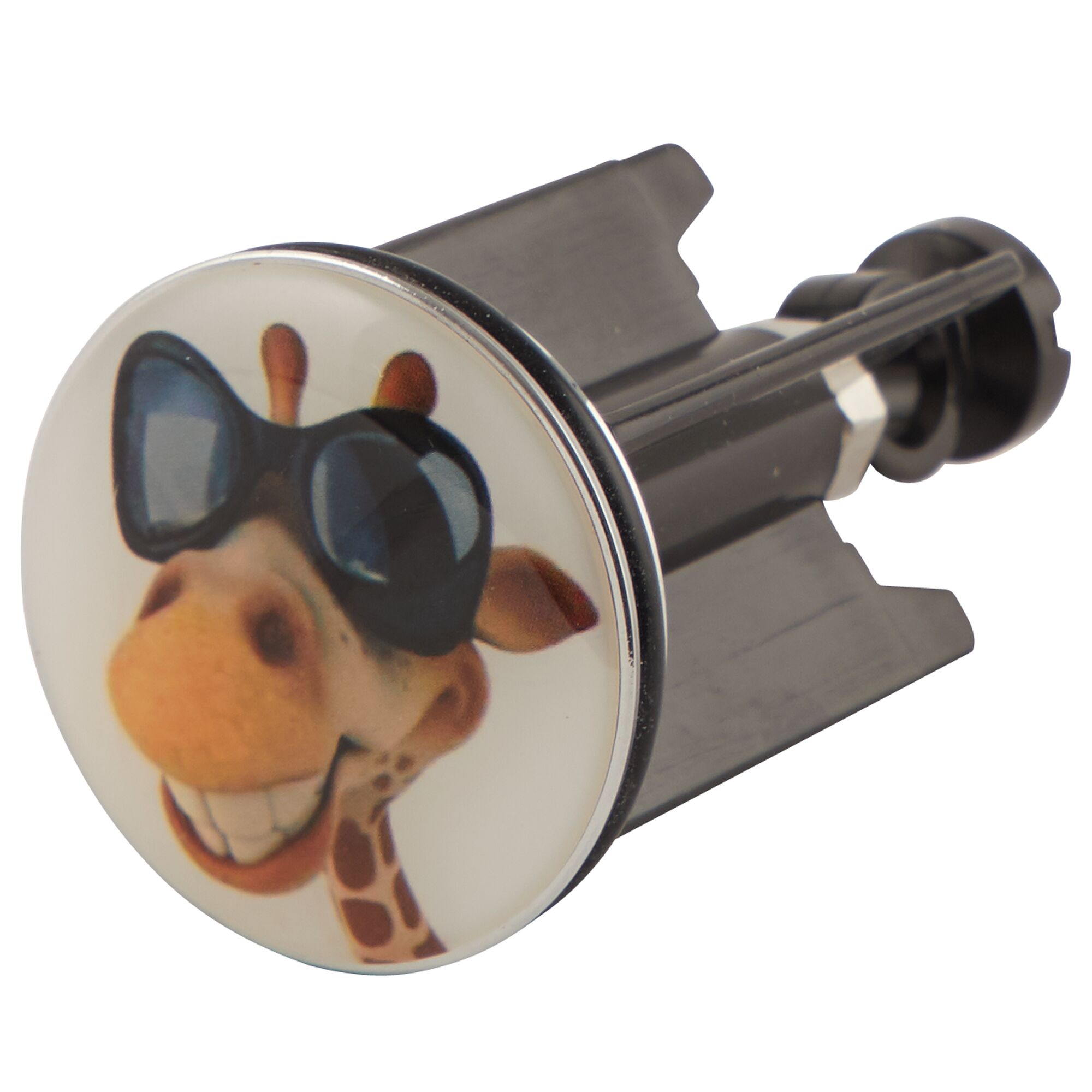 Waschbeckenstöpsel mit Giraffenmotiv