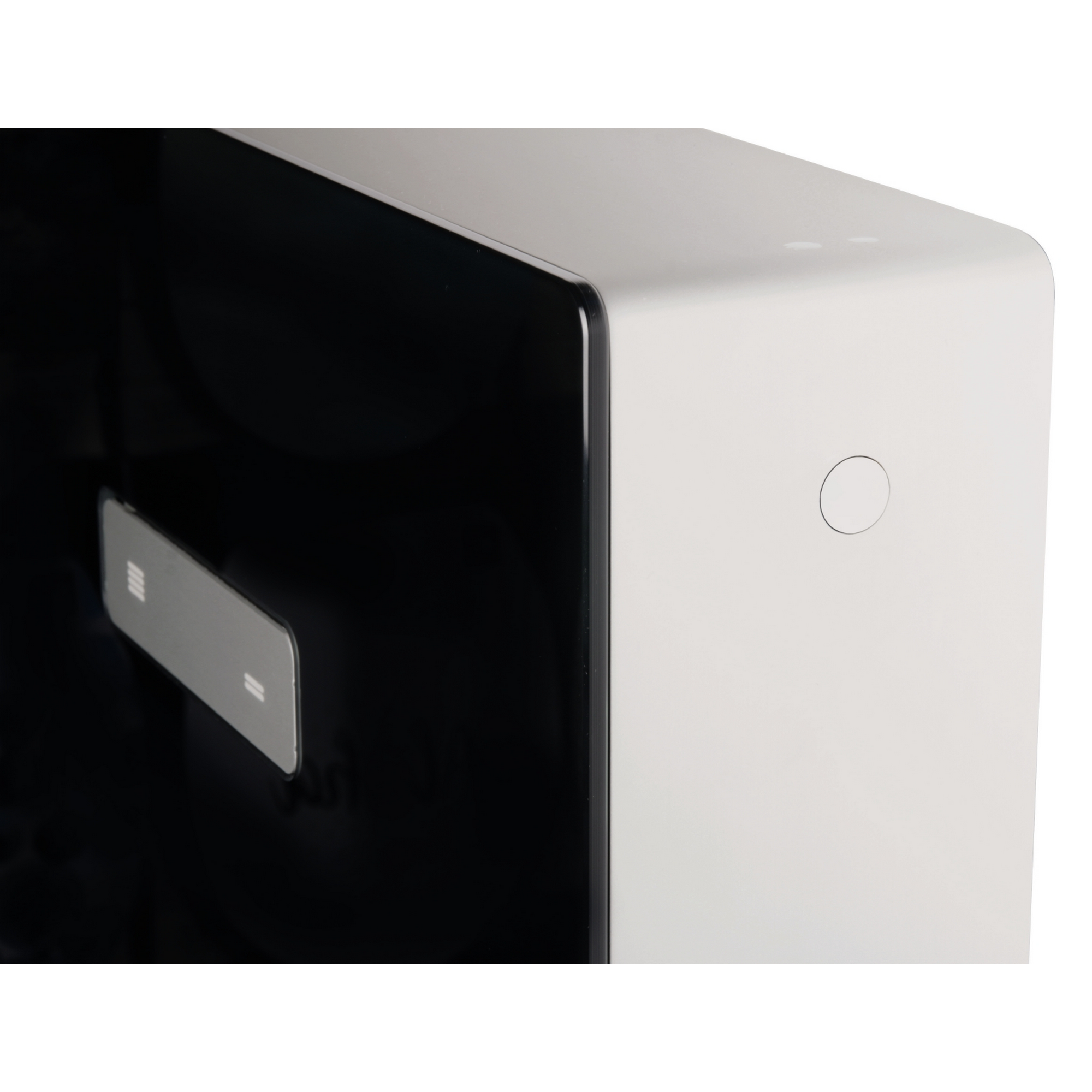 Sanitärmodul für Wand-WC schwarz hochglanz, mit Betätigungsplatte + product picture