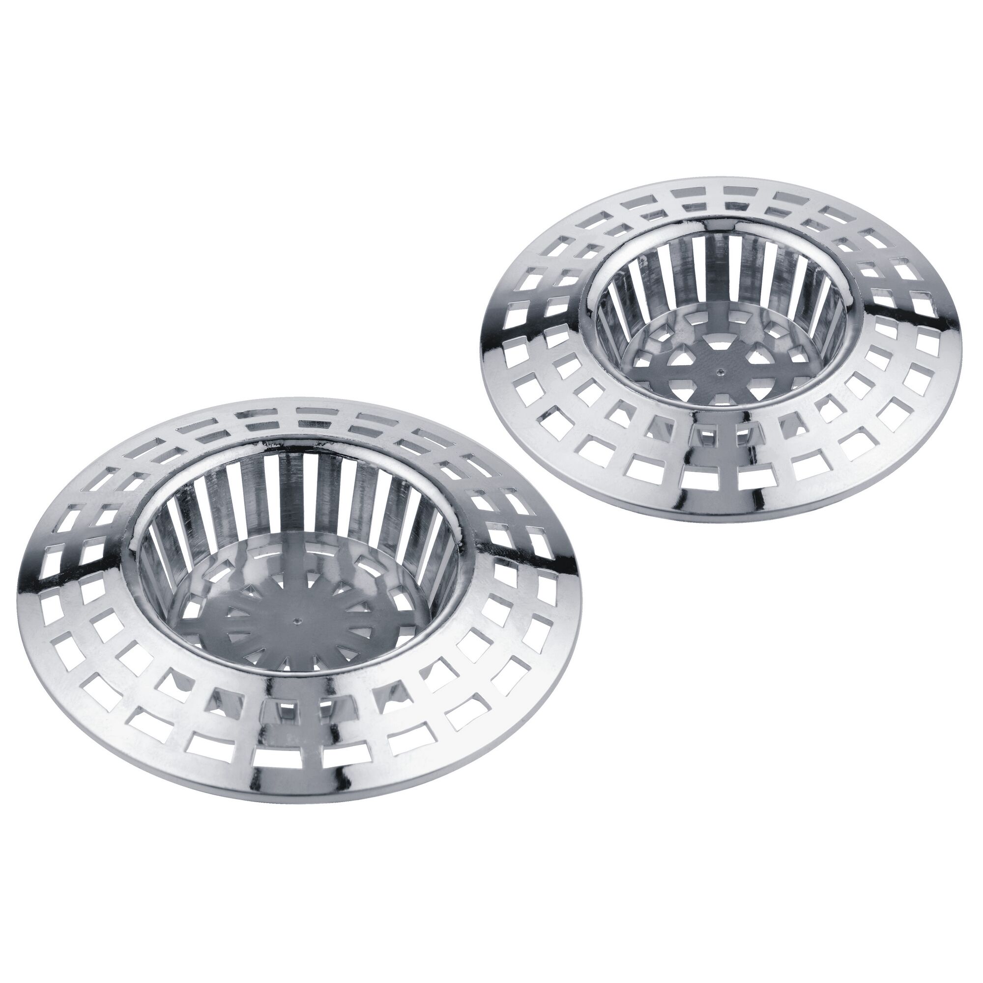 Zwei silberne Haarsieb