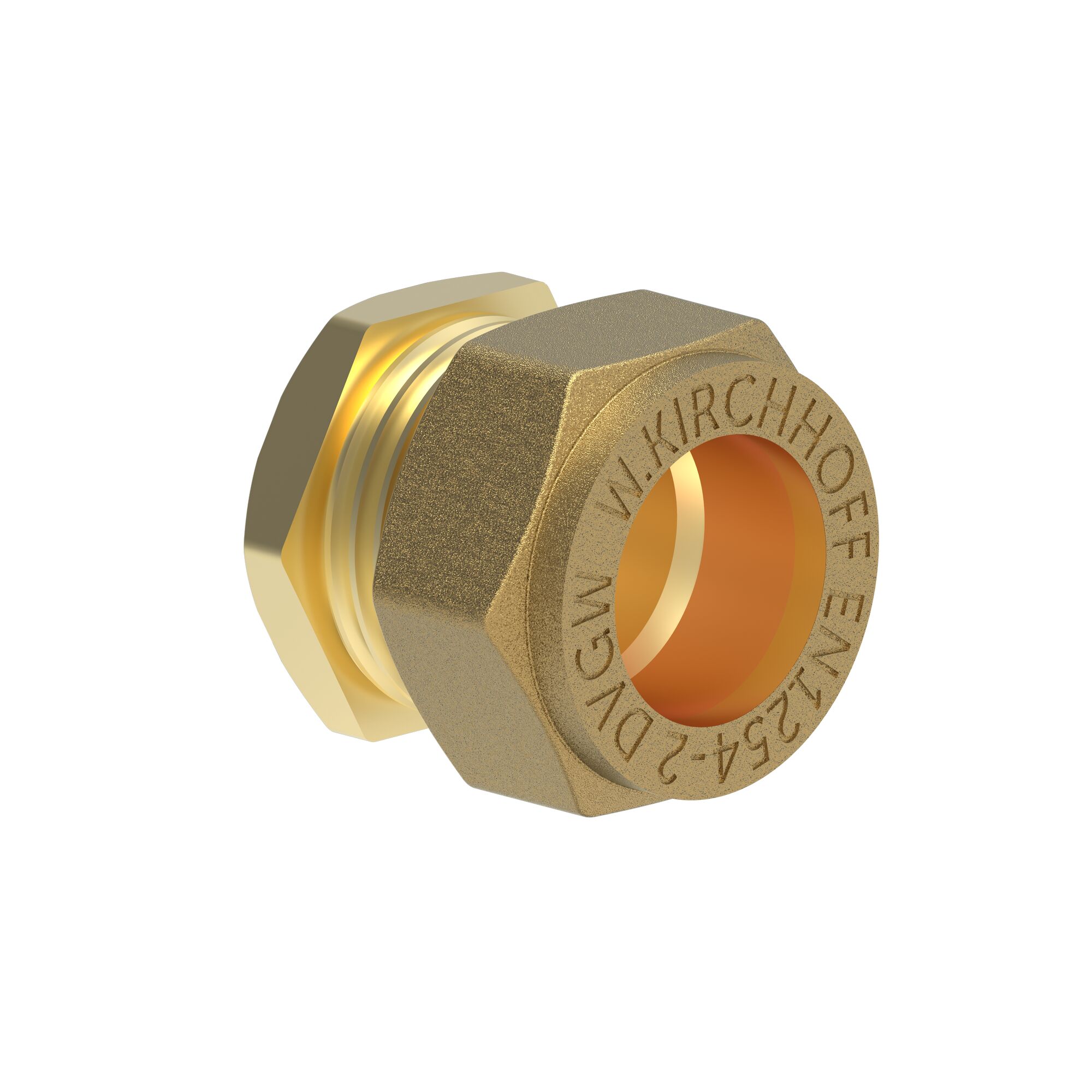 Messing Klemmfitting Endstück