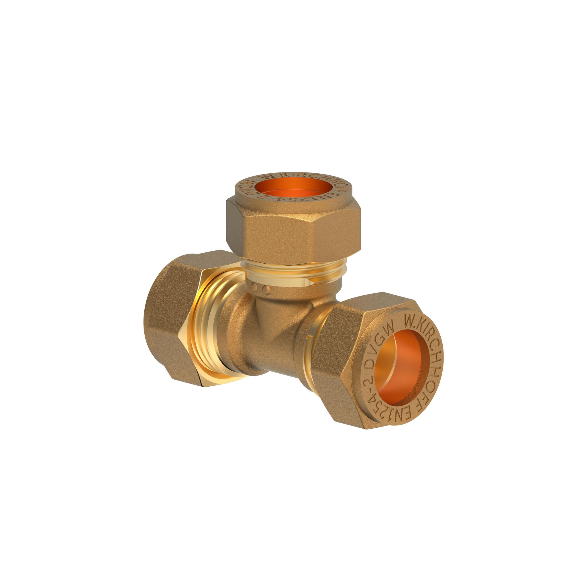 Messing T-Stück Klemmfitting