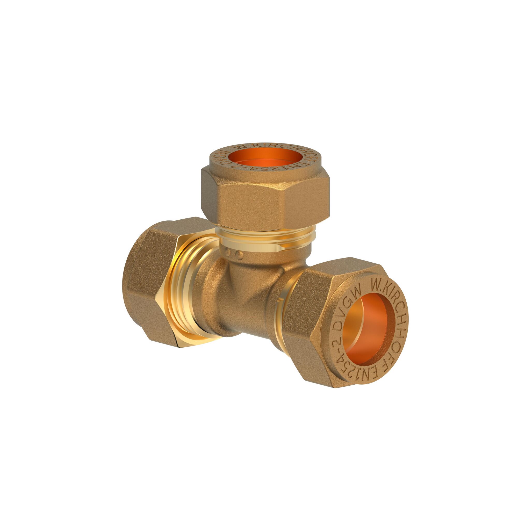 Messing T-Stück Klemmfitting