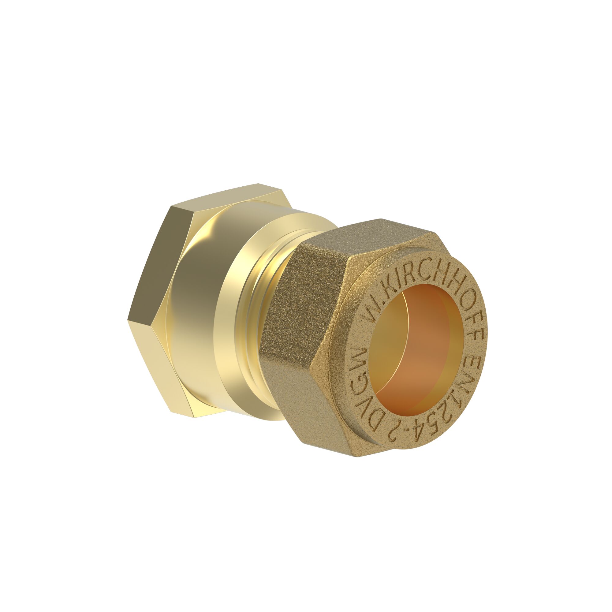 Messing Klemmfitting 15 x 1/2 Zoll