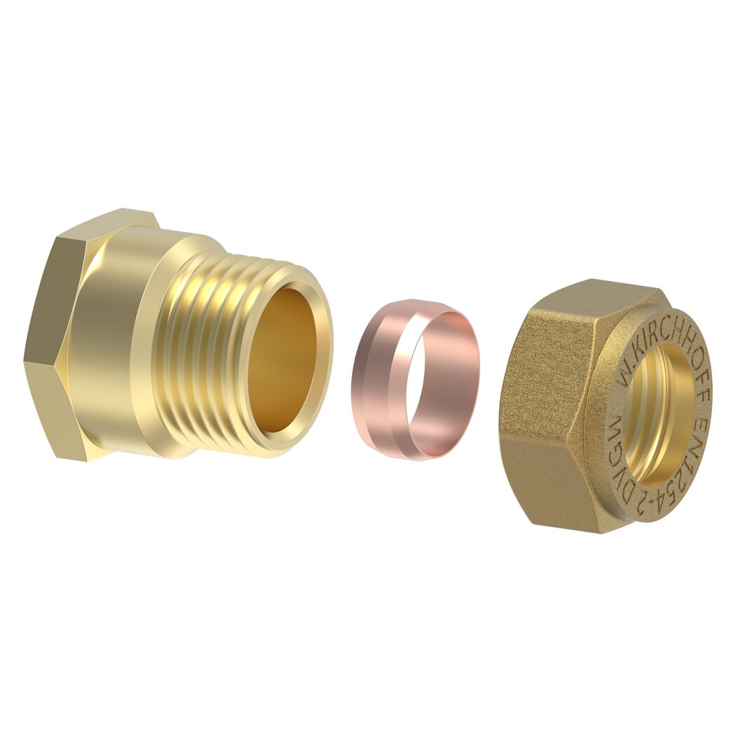 Messing Klemmfitting Verschraubung