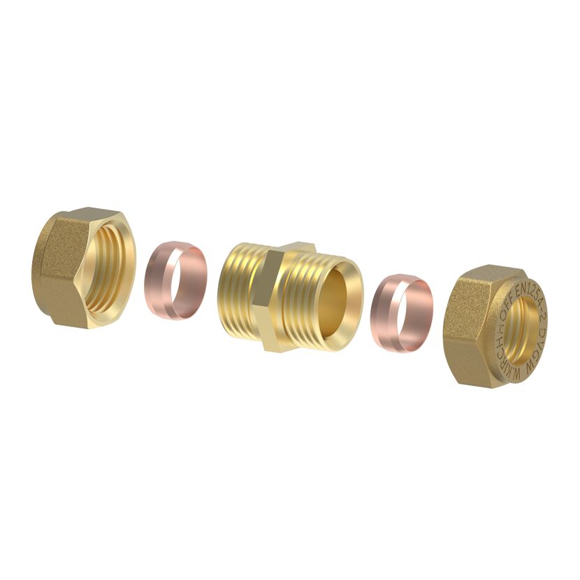 Messing Klemmfitting Verschraubung