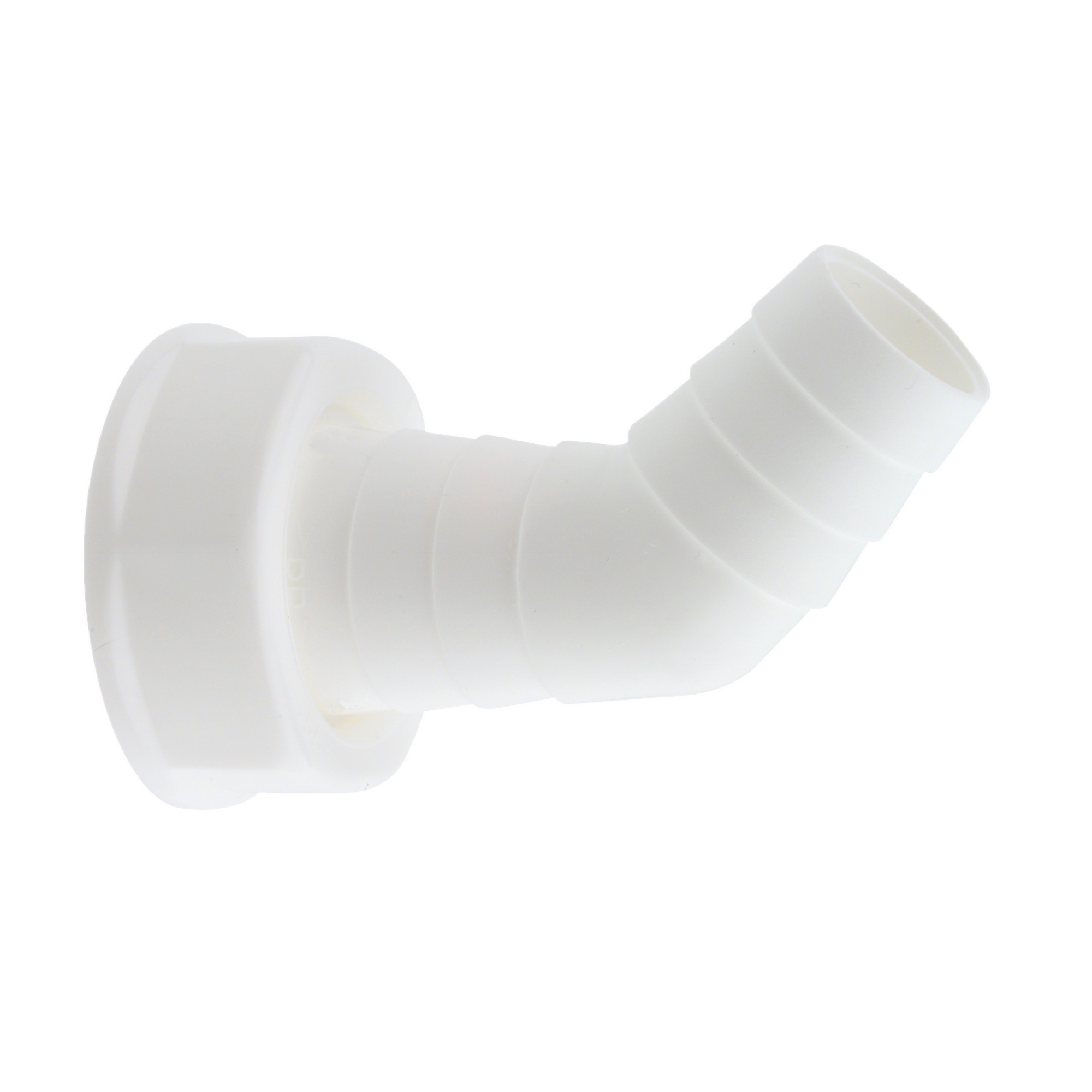Geräteanschluss 45° Kunststoff weiß 1" IG x 3/4" T