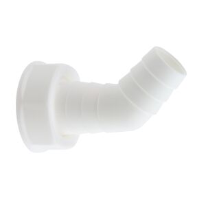 Geräteanschluss 45° Kunststoff weiß 1" IG x 3/4" T