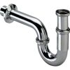 Waschtisch-Installationset mit Röhrensiphon 1 ¼" und 2 x Eckventil 1/2" verchromt