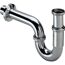 Waschtisch-Installationset mit Röhrensiphon 1 ¼" und 2 x Eckventil 1/2" verchromt