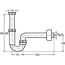 Röhrengeruchverschluss Kunststoff weiß 1 1/4" Ø 32 mm