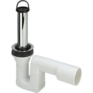 Duschablauf mit Standrohr waagrecht 70 x 120 mm verchromt