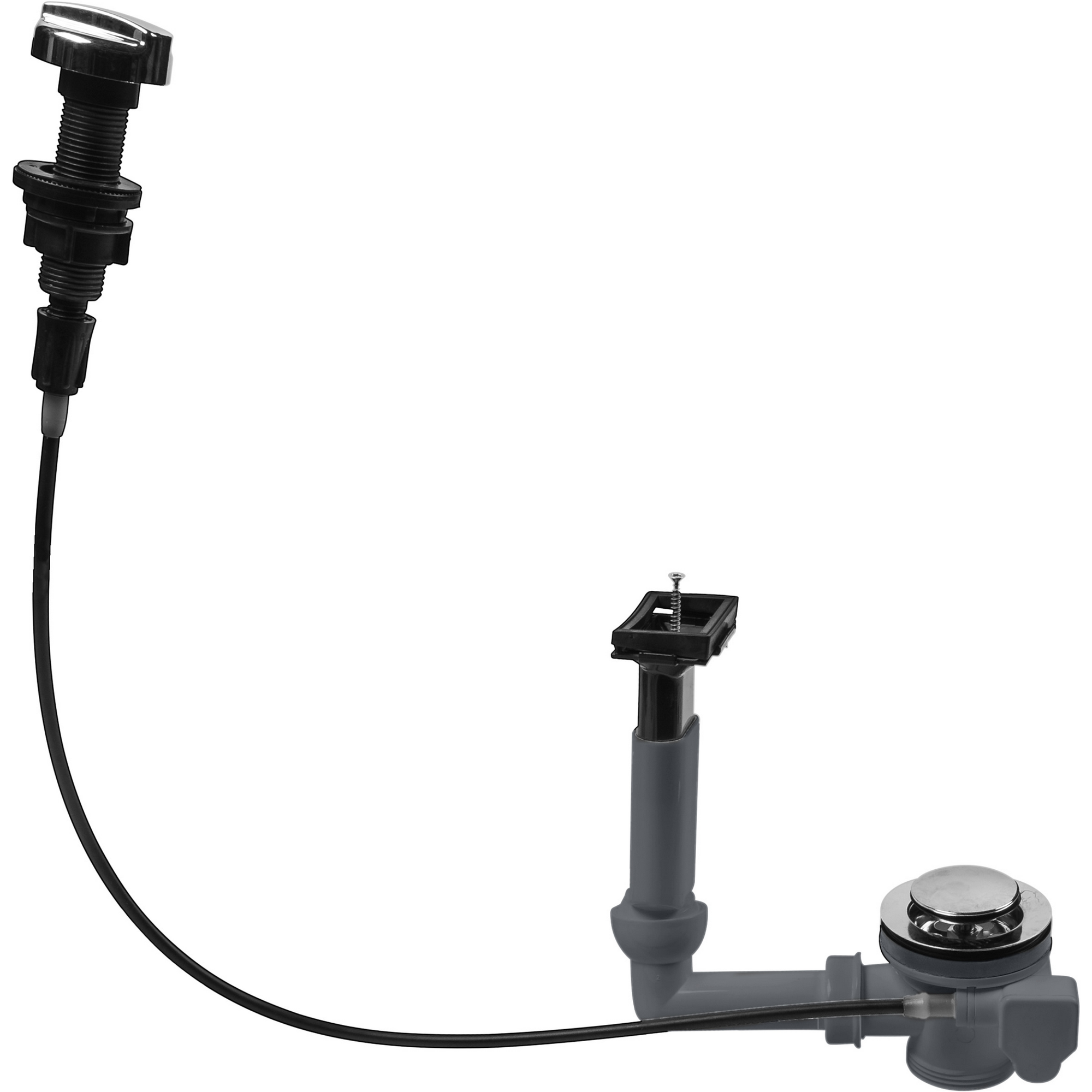 Drehexzentergarnitur 1 1/2" mit Bowdenzug und Drehgriff