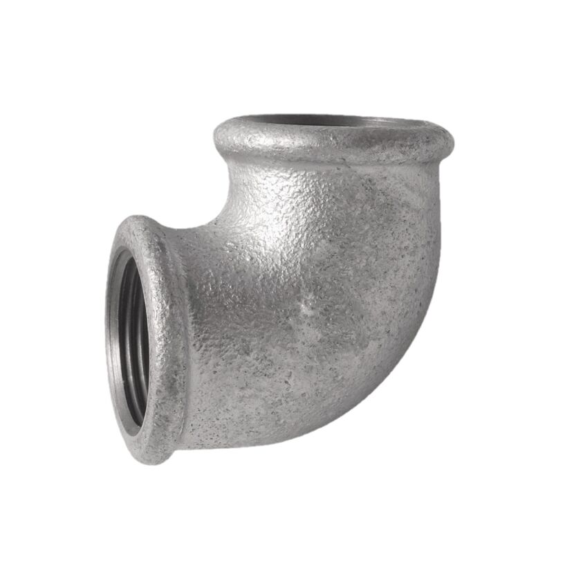 Winkel 90° verzinkt, 3/4" IG, 2 Muffen