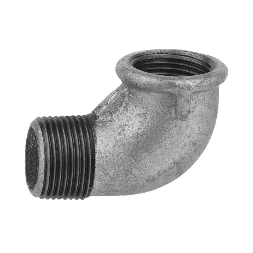 Winkel 90° verzinkt 1/2" IG/AG