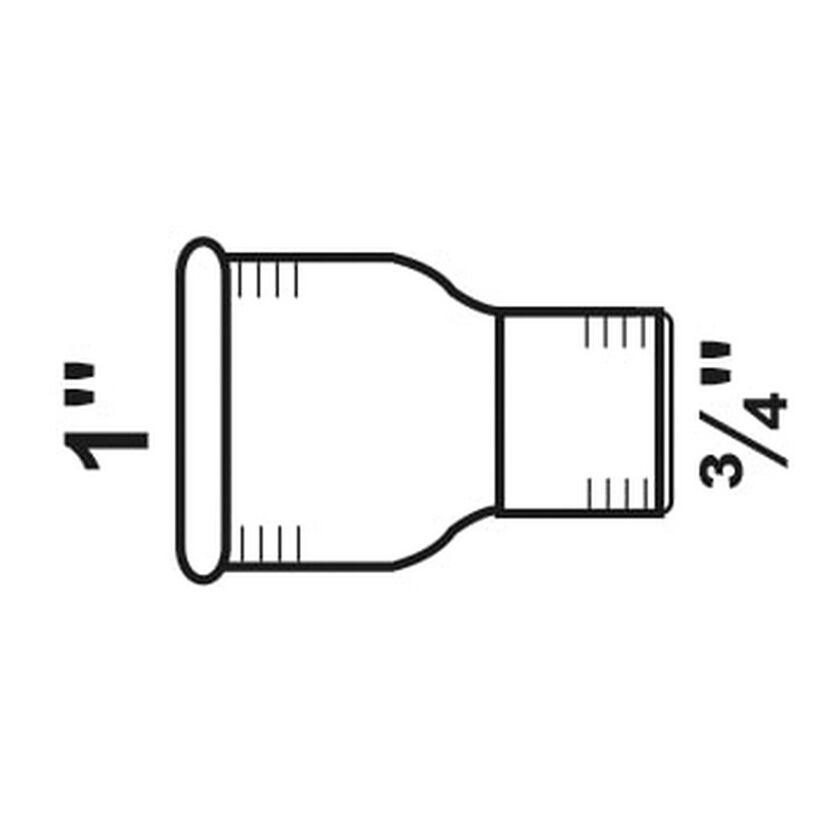 Reduziermuffe 1" x 3/4"