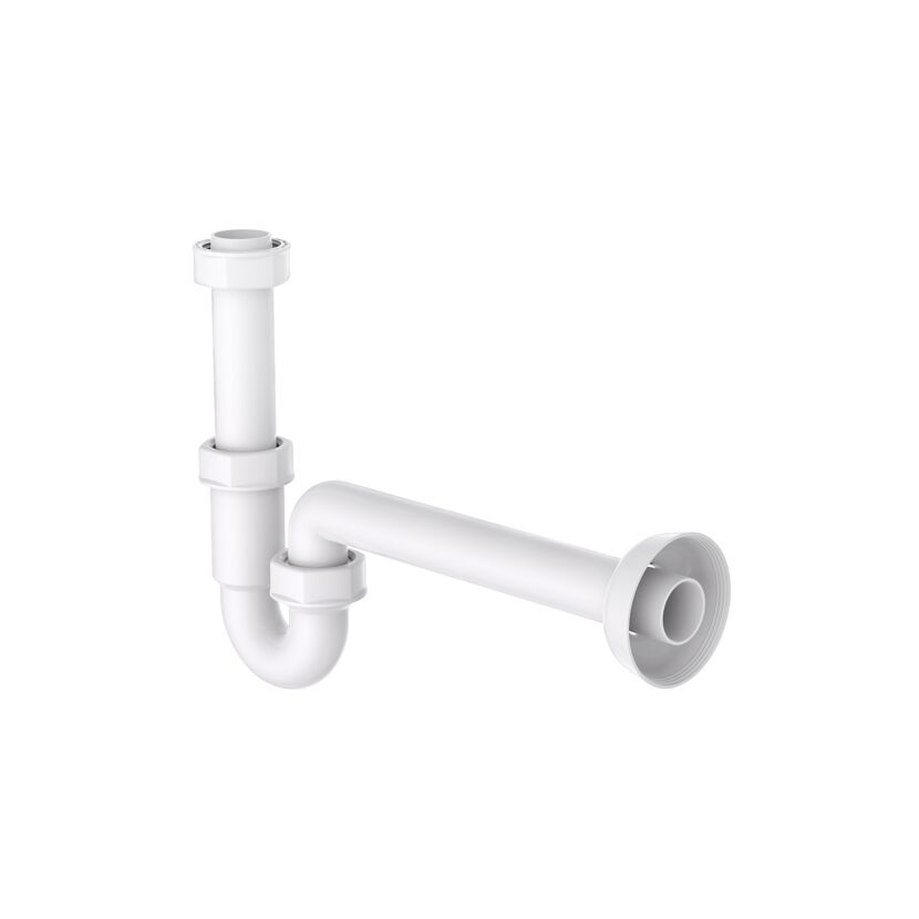 Röhrensiphon Kunststoff weiß 1 1/4" x 32 mm