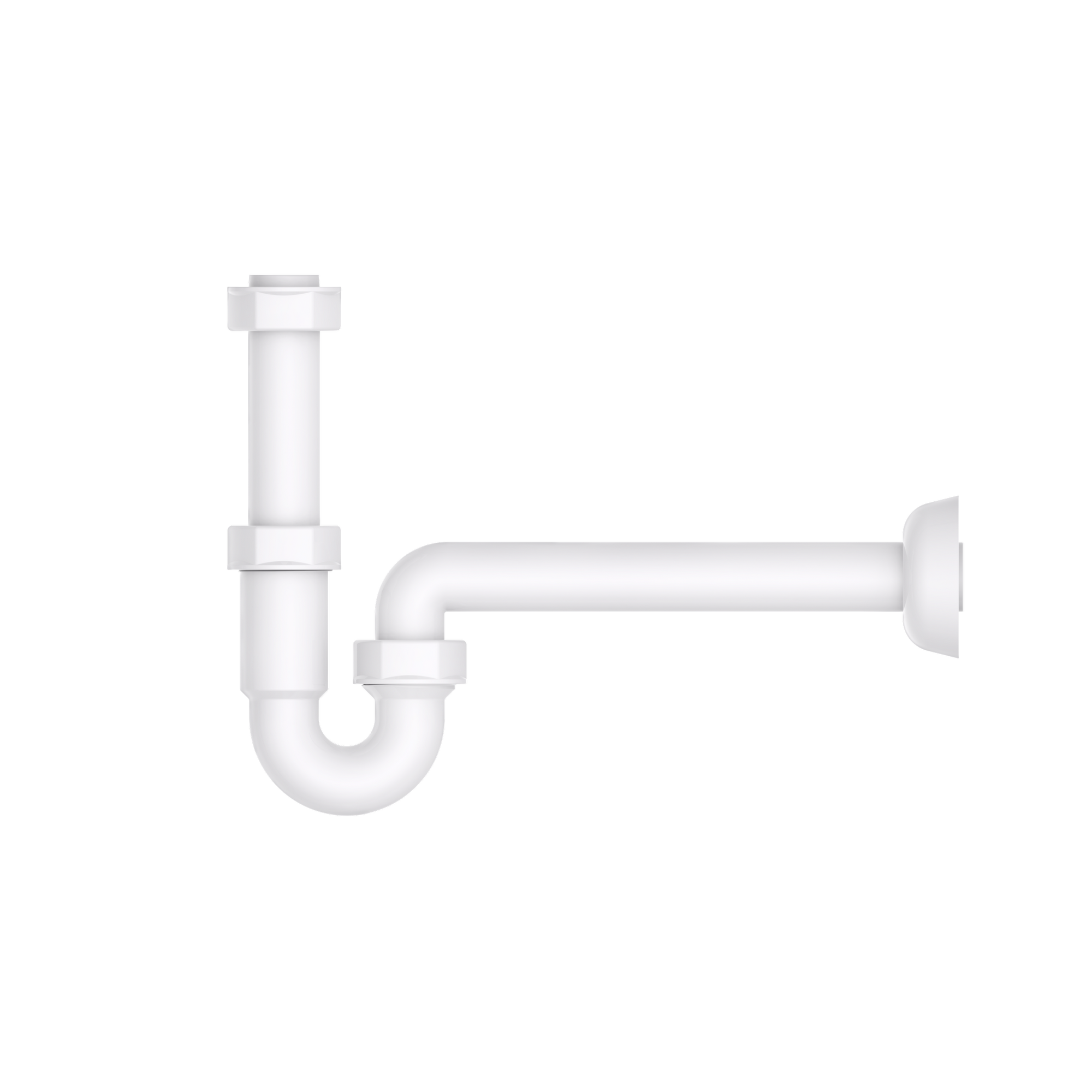 Röhrensiphon Kunststoff weiß 1 1/4" x 32 mm