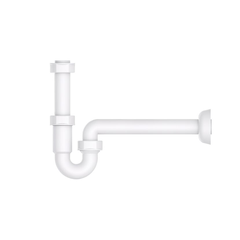 Röhrensiphon Kunststoff weiß 1 1/4" x 32 mm