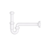 Röhrensiphon Kunststoff weiß 1 1/4" x 32 mm