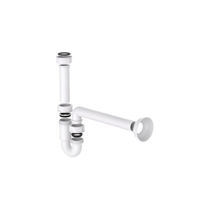 Röhrensiphon Kunststoff weiß 1 1/4" x 32 mm
