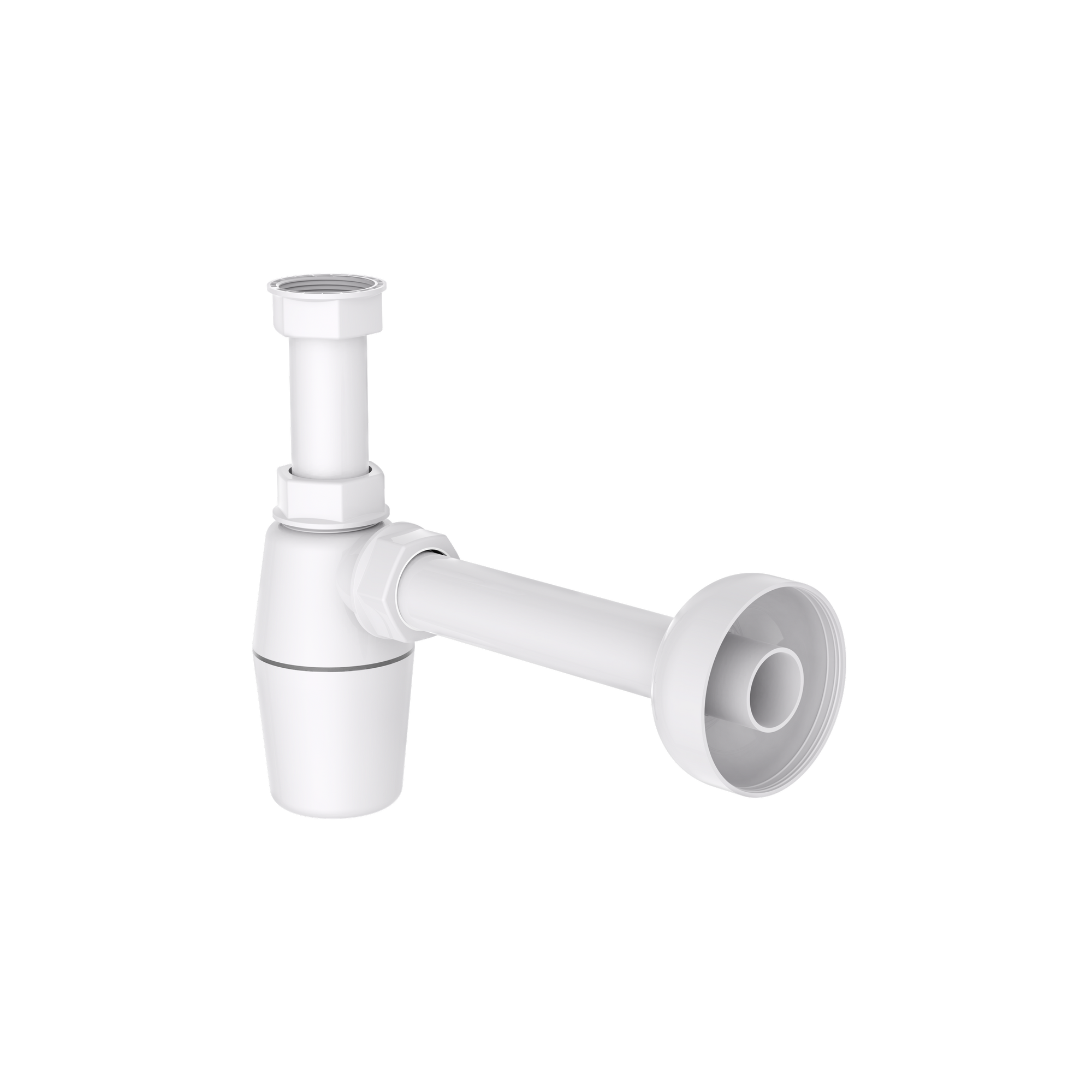 Flaschensiphon Kunststoff weiß 1 1/4" x 32 mm