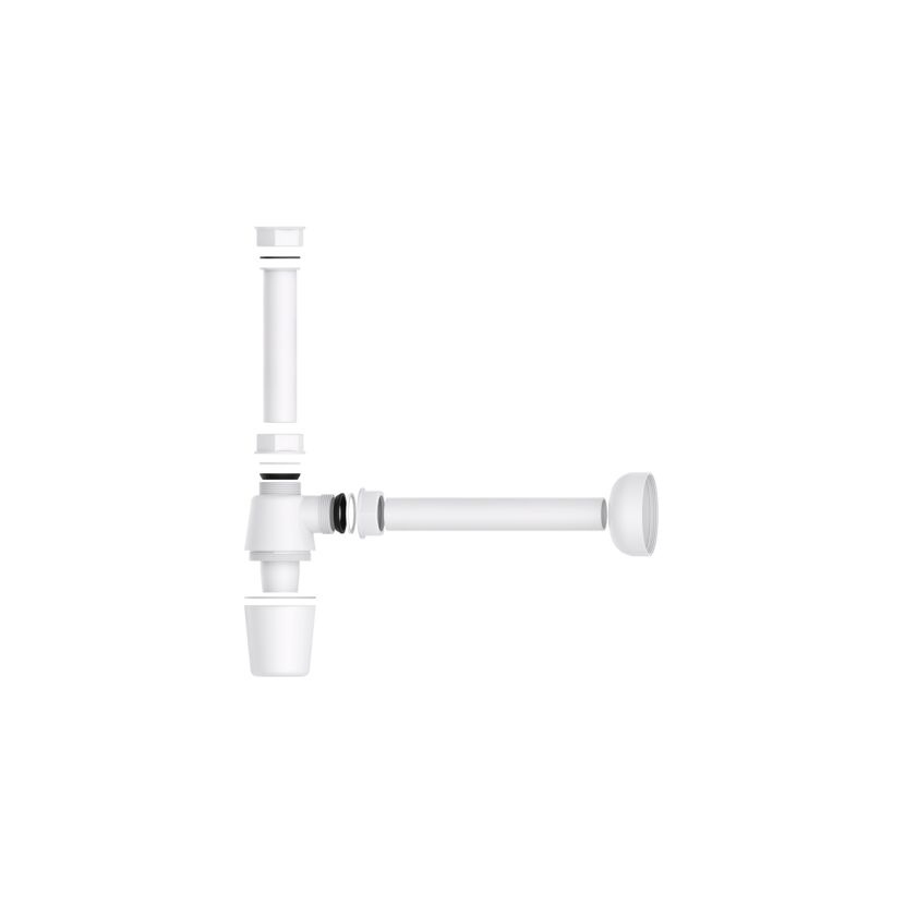 Flaschensiphon Kunststoff weiß 1 1/4" x 32 mm