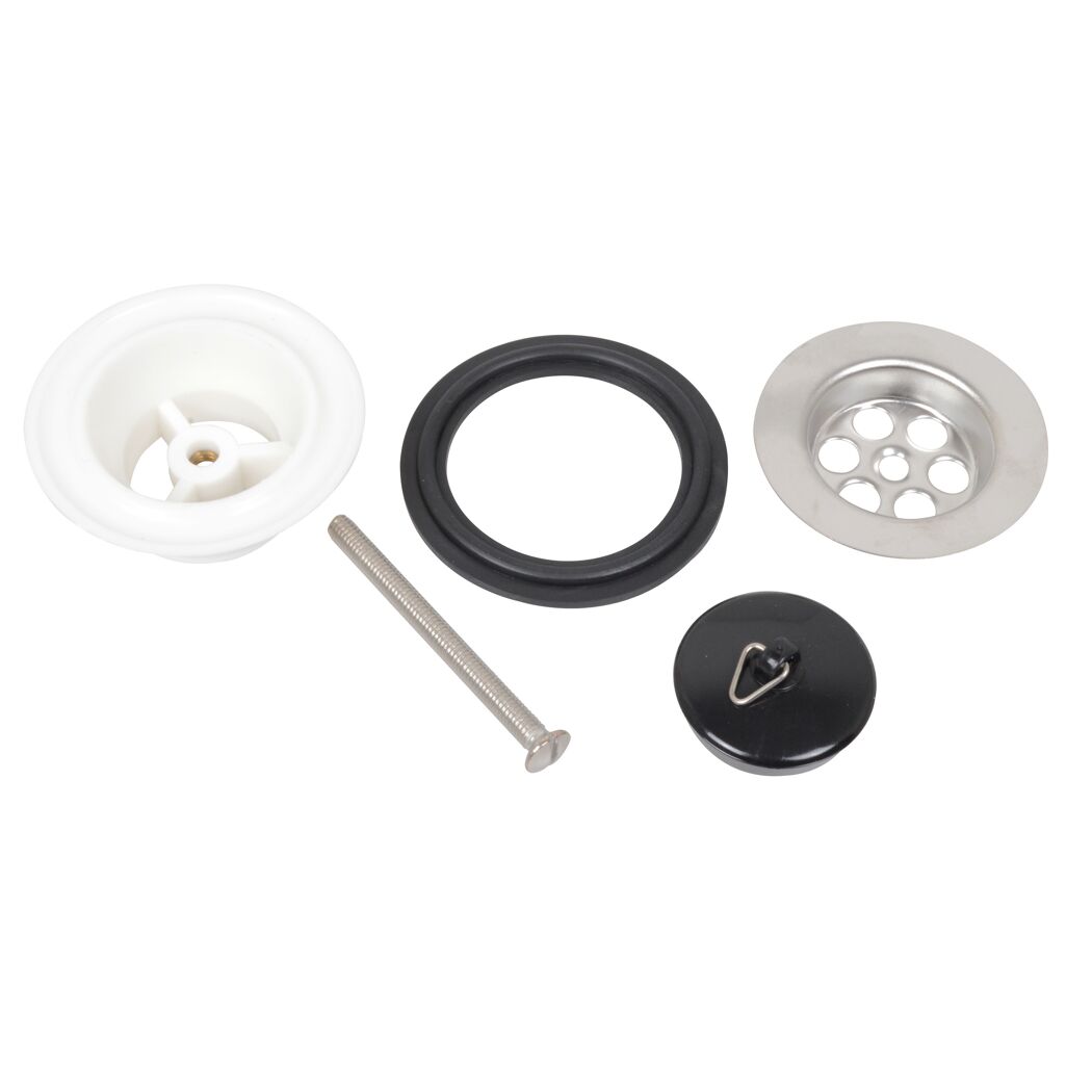 Universal-Ventilkelch Edelstahl poliert 1 1/4" Kunststoffverschraubung, 5-teilig