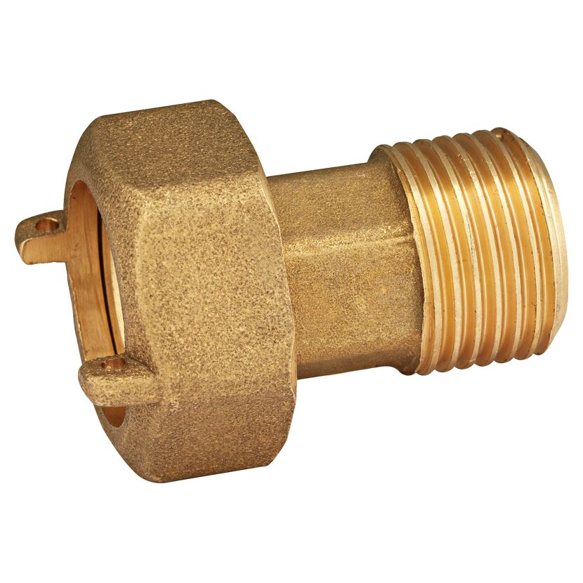 Wasserzählerverschraubung 3/4"IG x1/2"AG,  2St